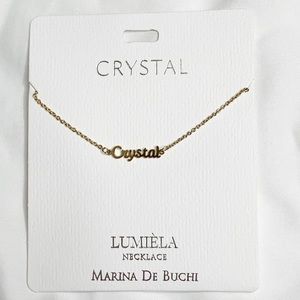 Personalized Necklace“Crystal” Name Lumiela Marina De Buchi